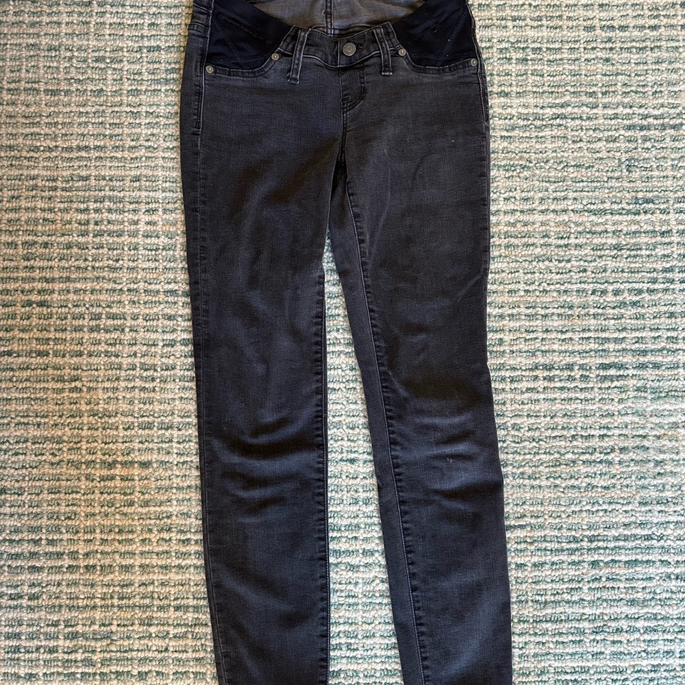 Madewell 26 Maternity Skinny Black Jeans